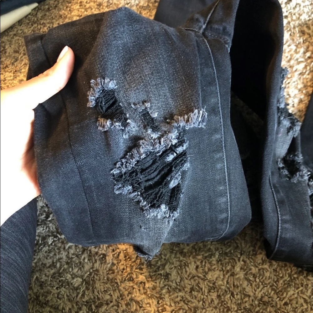 American Eagle High Rise Stretch Ripped Jeans - Picture 6 of 6